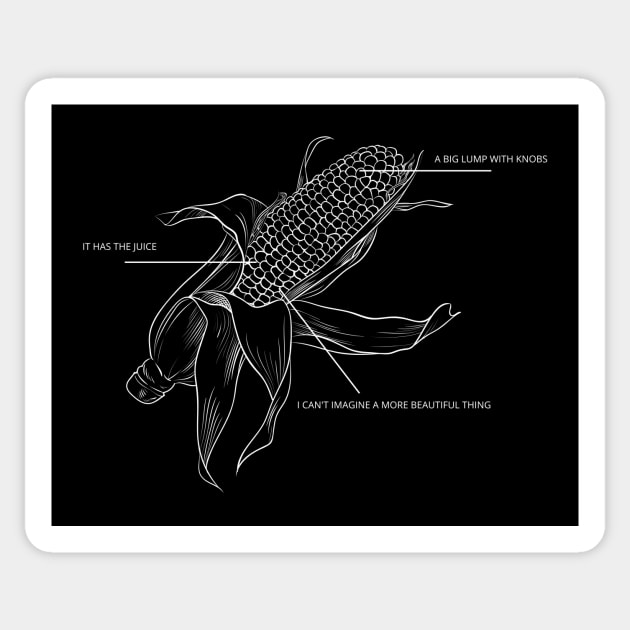 Minimalist Corn Diagram Sticker by NostalgiaUltra